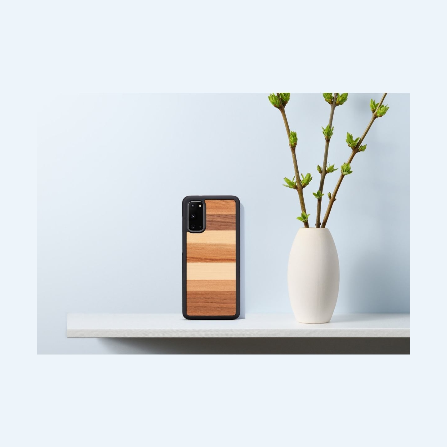 Man&Wood case for Galaxy S20 sabbia black