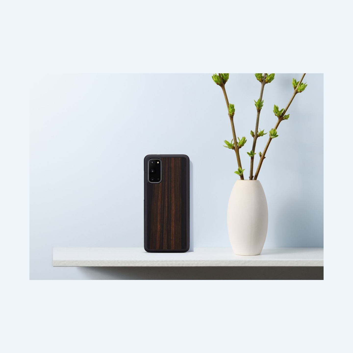Man&Wood case for Galaxy S20 ebony black