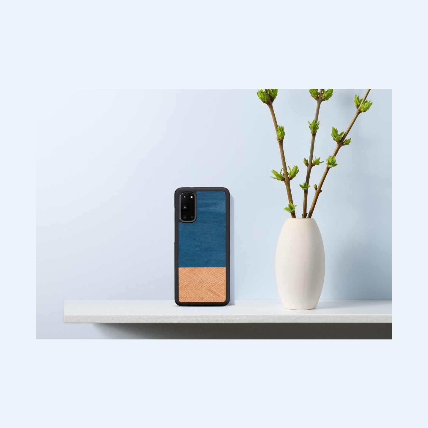 Man&Wood case for Galaxy S20 denim black
