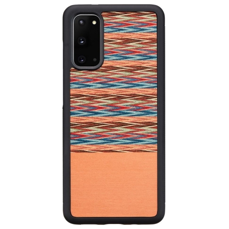 Man&Wood case for Galaxy S20 browny check black