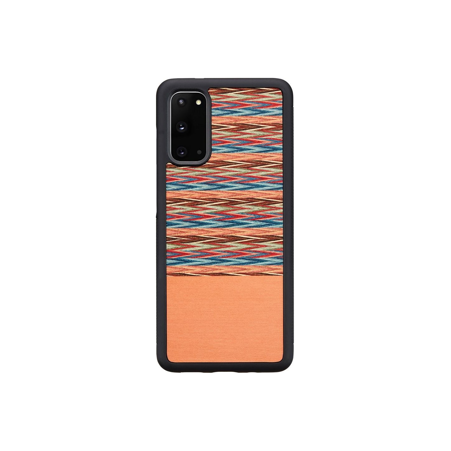 Man&Wood case for Galaxy S20 browny check black