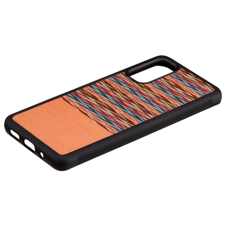 Man&Wood case for Galaxy S20 browny check black