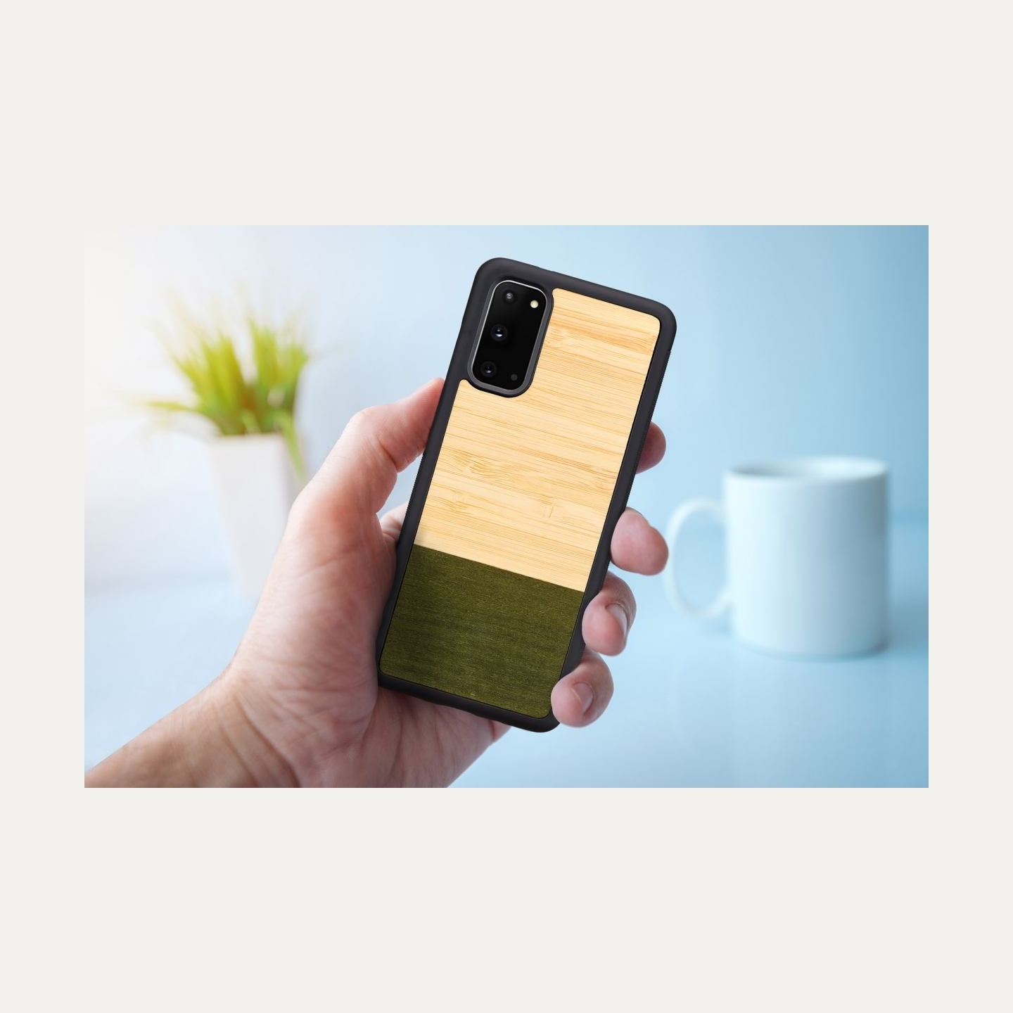 Man&Wood case for Galaxy S20 bamboo forest black