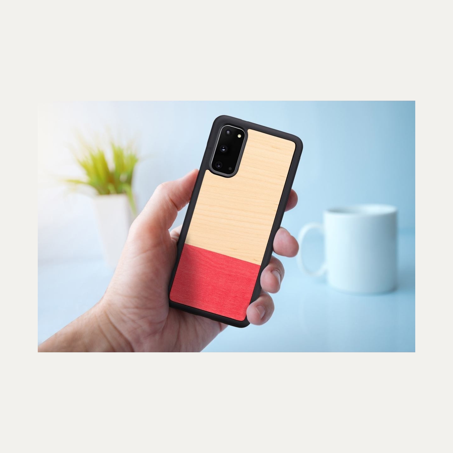 Man&Wood case for Galaxy S20 miss match black