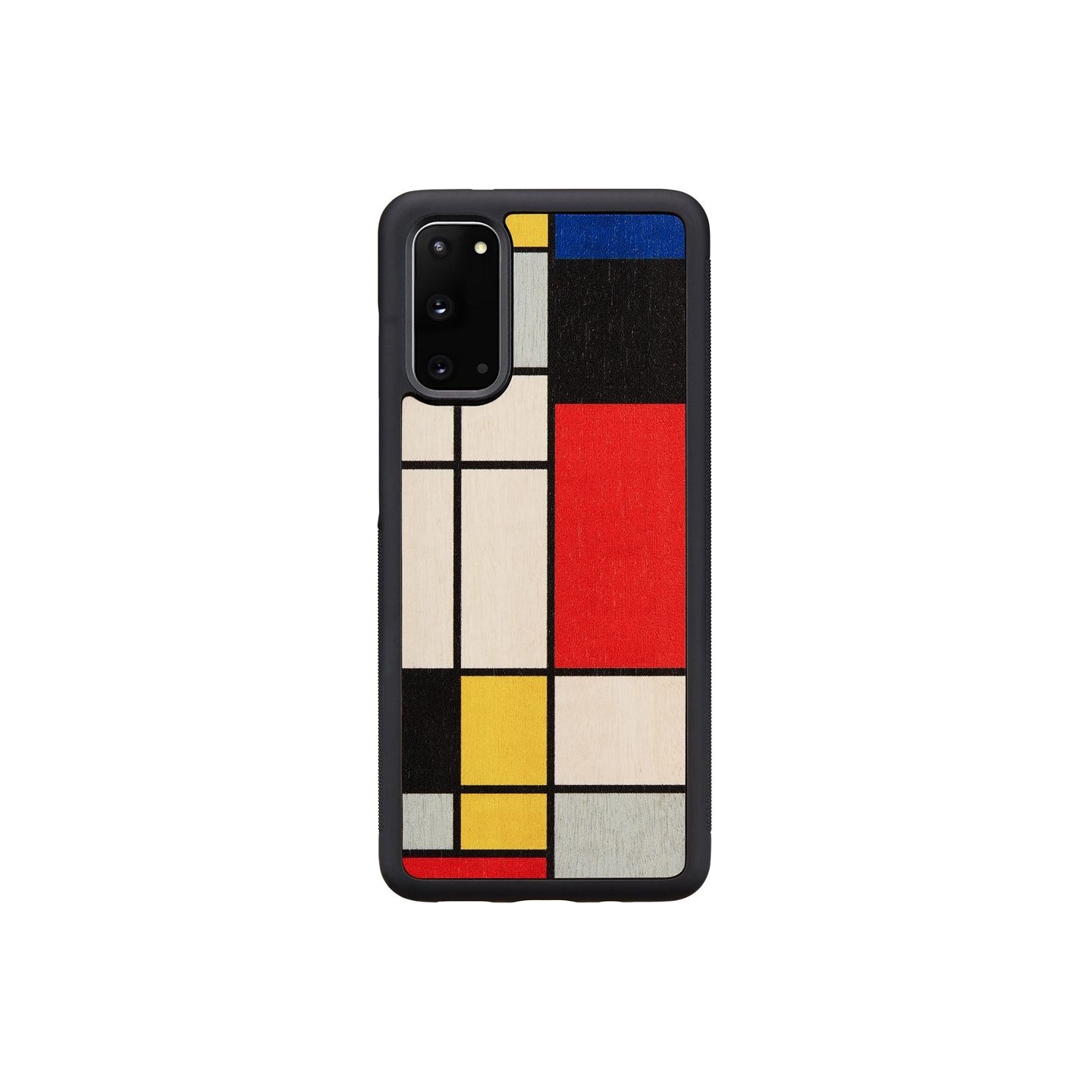 Man&Wood case for Galaxy S20 mondrian wood black