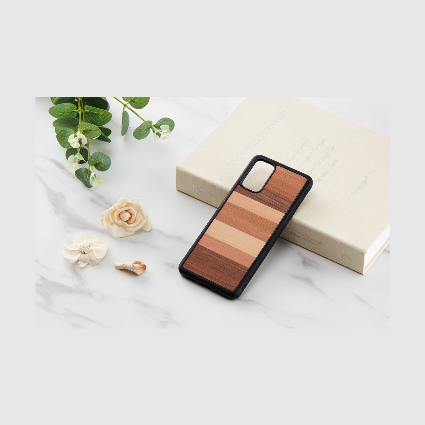 Man&Wood case for Galaxy S20+ sabbia black