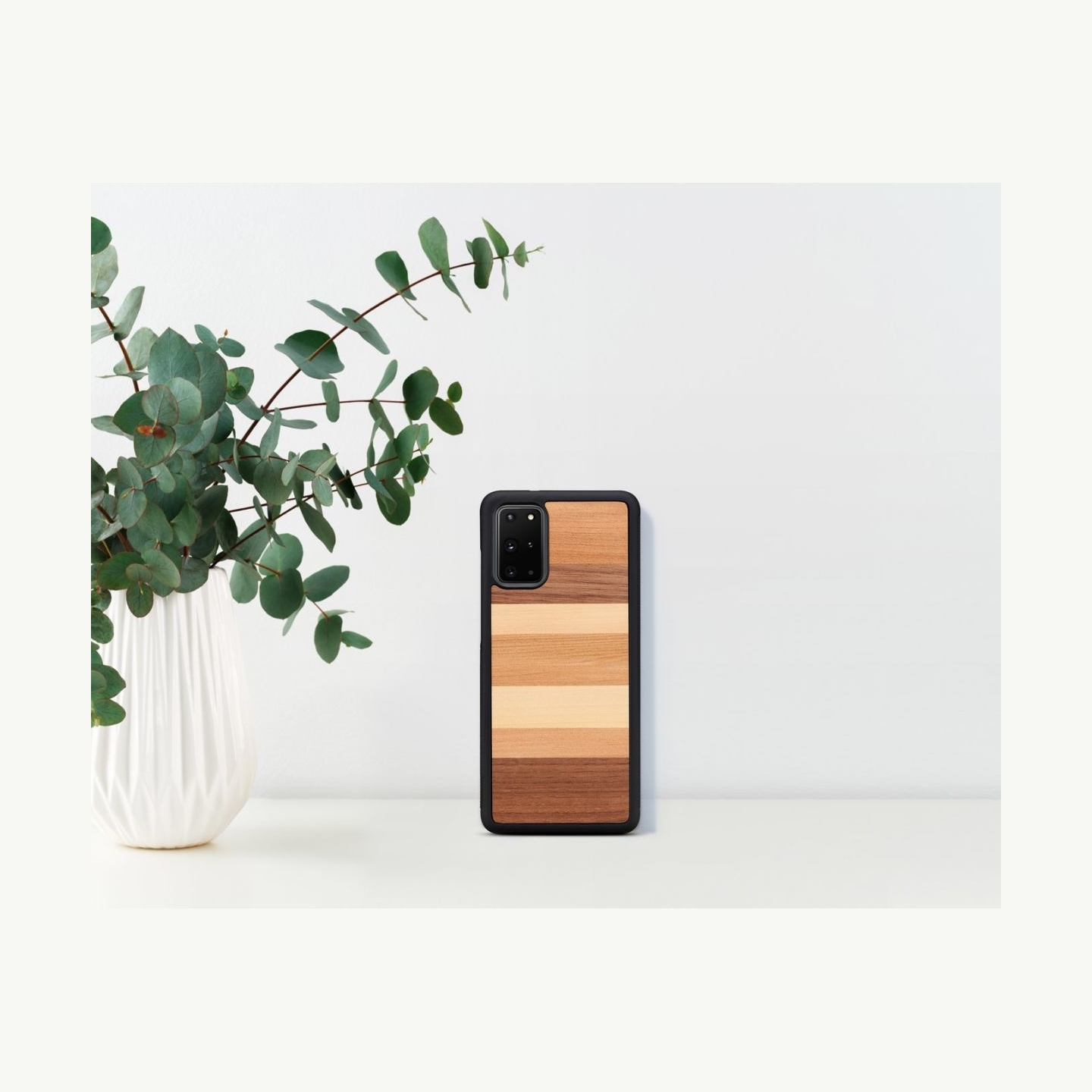 Man&Wood case for Galaxy S20+ sabbia black