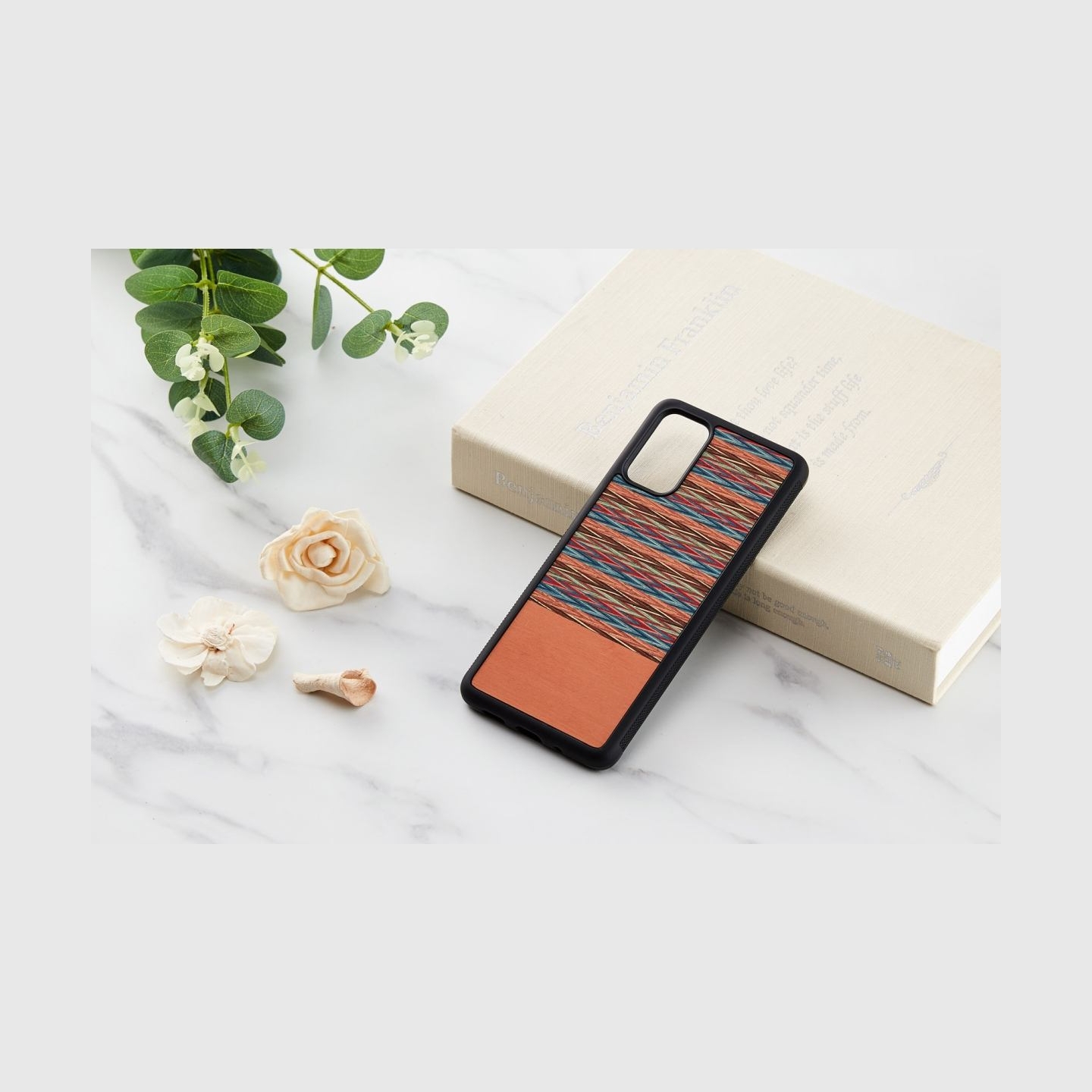Man&Wood case for Galaxy S20+ browny check black