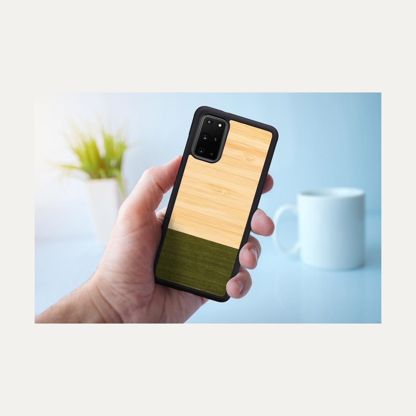 Man&Wood case for Galaxy S20+ bamboo forest black