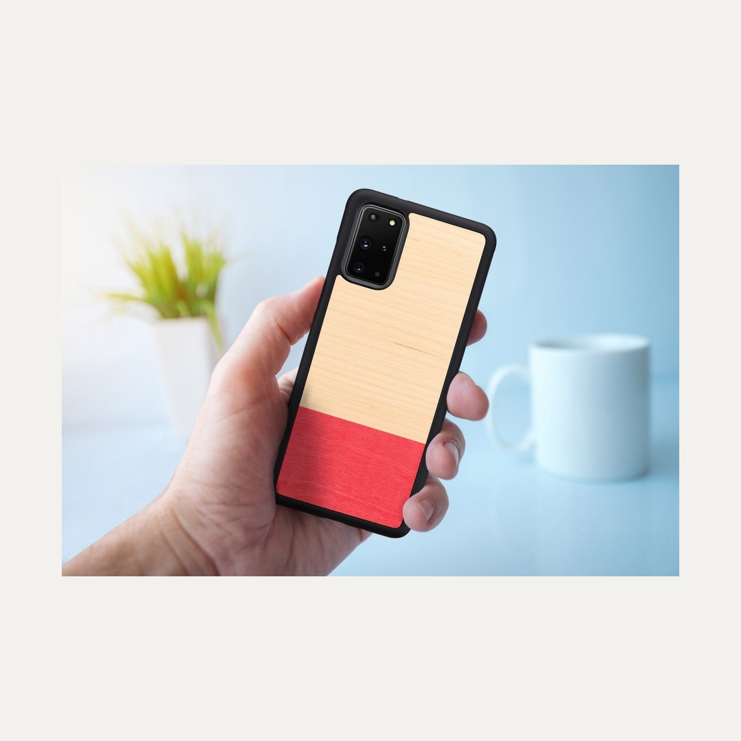 Man&Wood case for Galaxy S20+ miss match black
