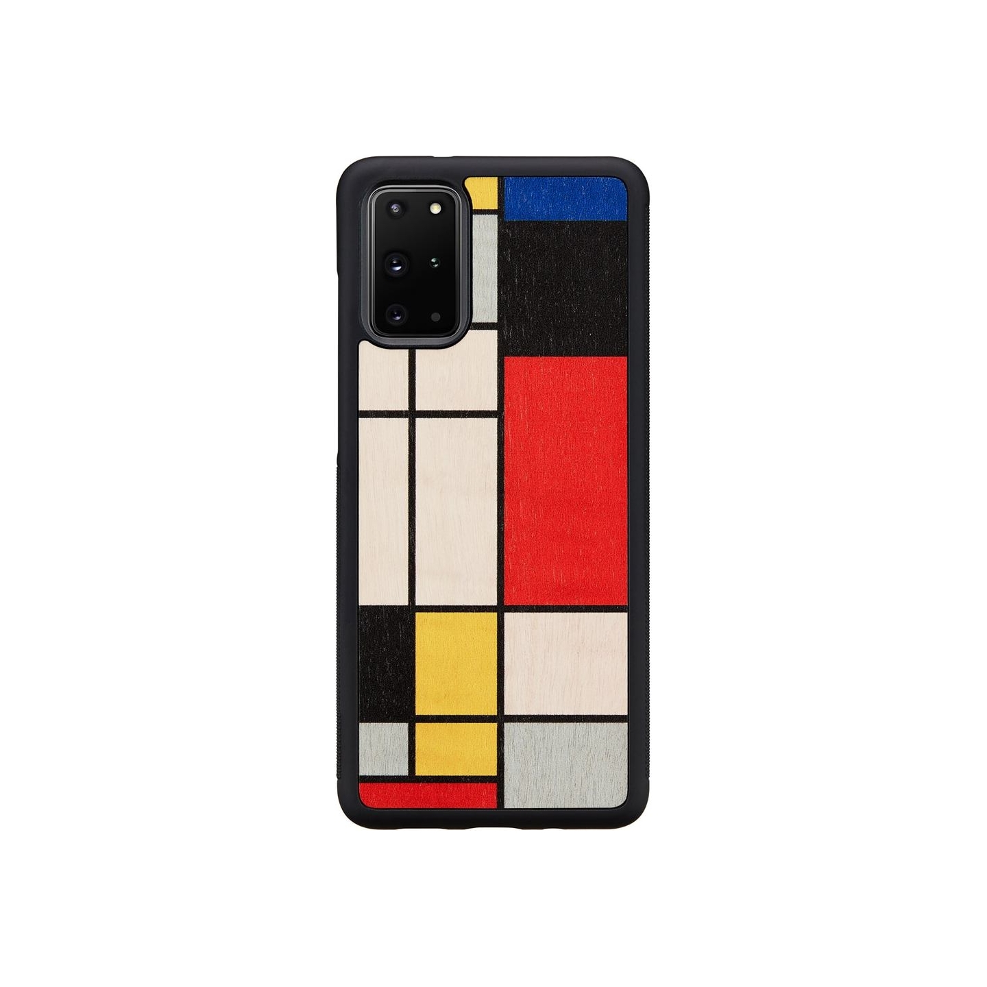 Man&Wood case for Galaxy S20+ mondrian wood black