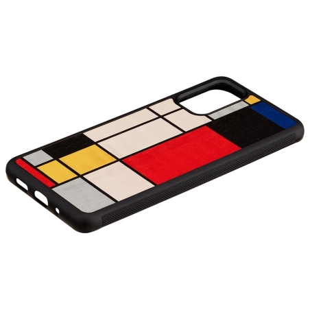 Man&Wood case for Galaxy S20+ mondrian wood black
