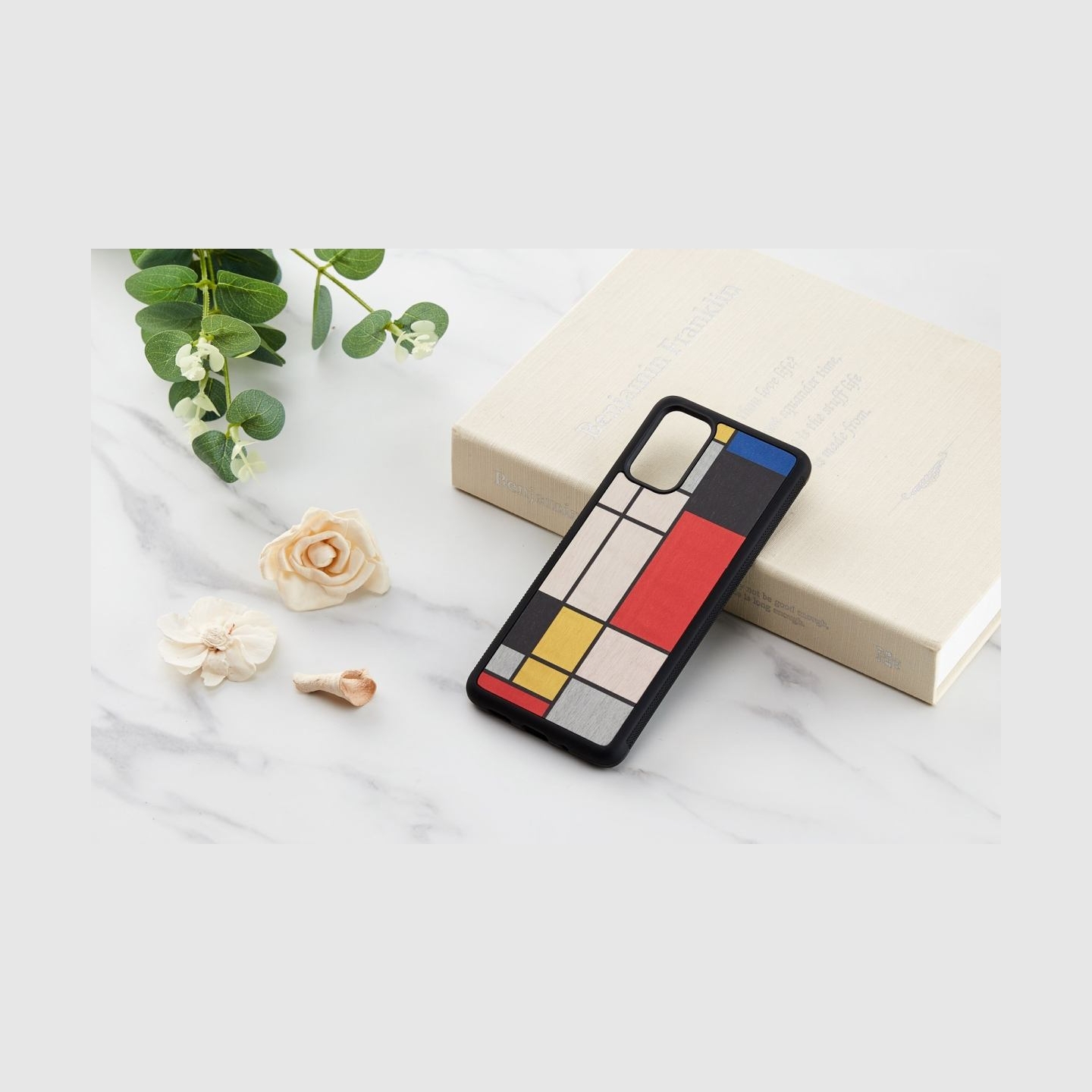 Man&Wood case for Galaxy S20+ mondrian wood black