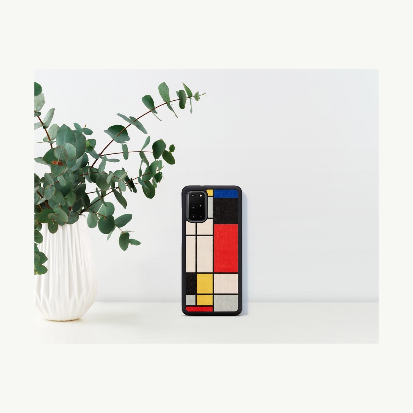 Man&Wood case for Galaxy S20+ mondrian wood black
