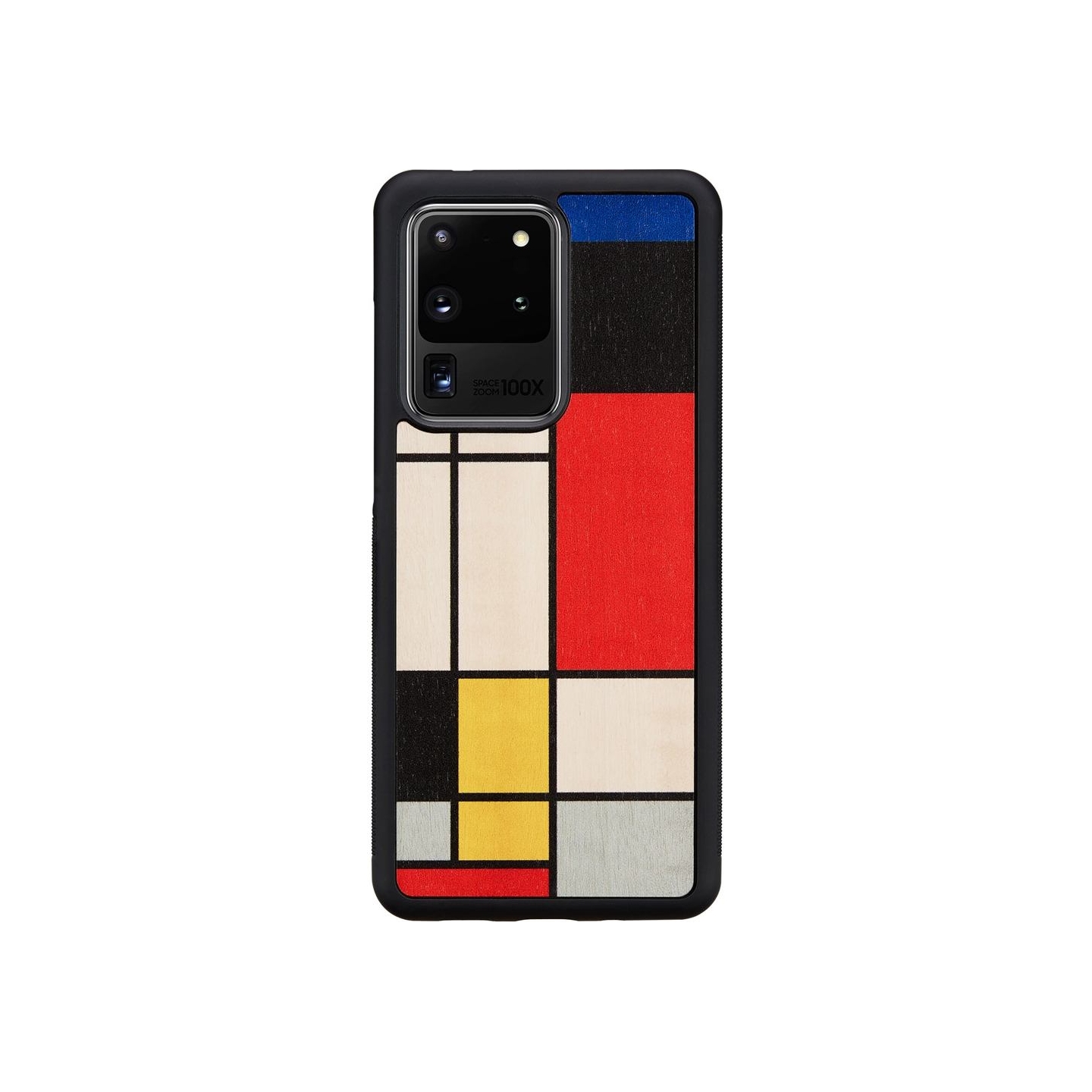 Man&Wood case for Galaxy S20 Ultra mondrian wood black