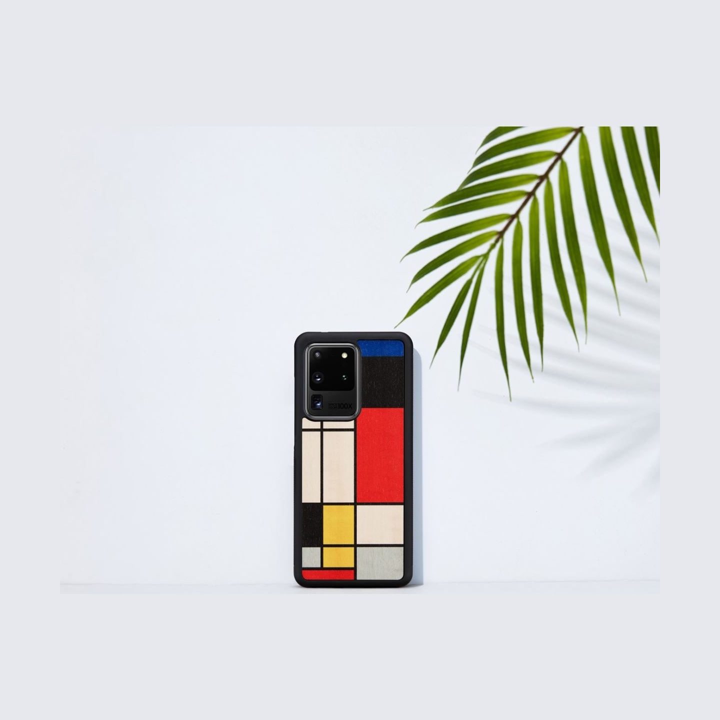 Man&Wood case for Galaxy S20 Ultra mondrian wood black