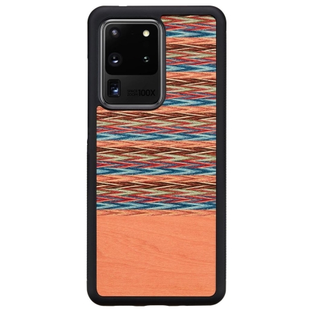 Man&Wood case for Galaxy S20 Ultra browny check black