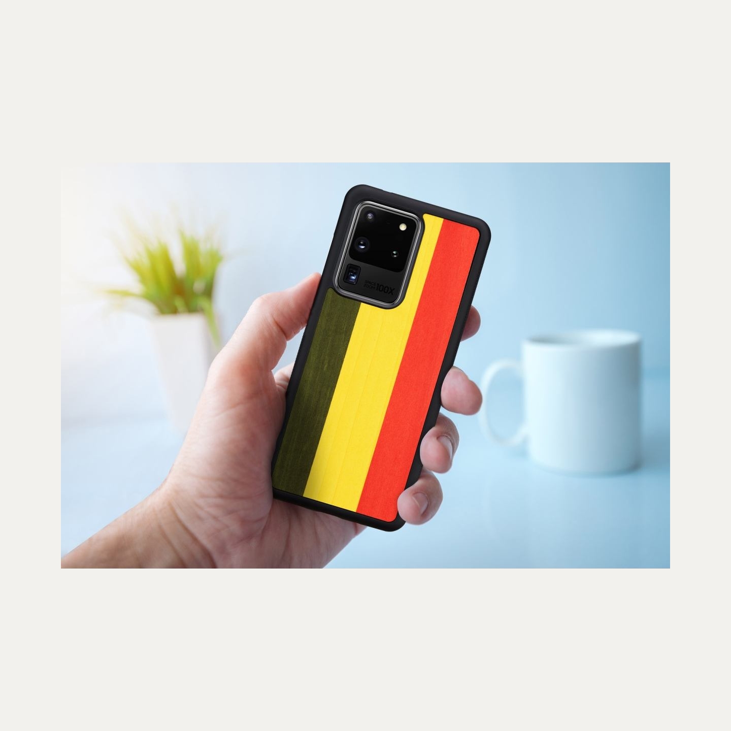 Man&Wood case for Galaxy S20 Ultra reggae black