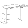 Sbox MD-822 Desk Legs, 2 motors