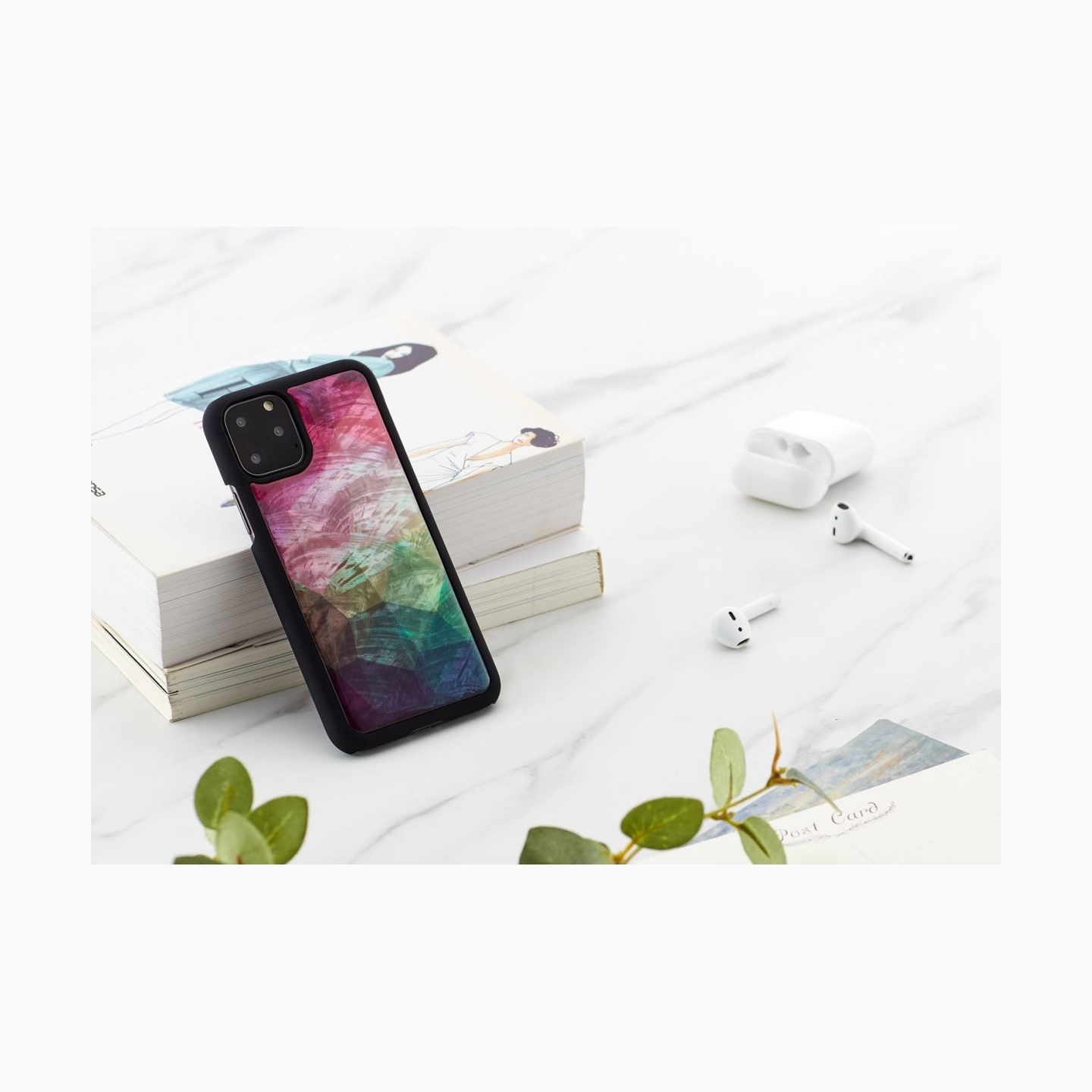 Ikins SmartPhone case iPhone 11 Pro water flower black