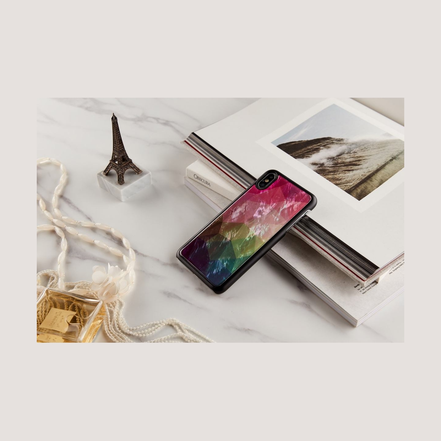 Ikins SmartPhone case iPhone XS Max water flower black