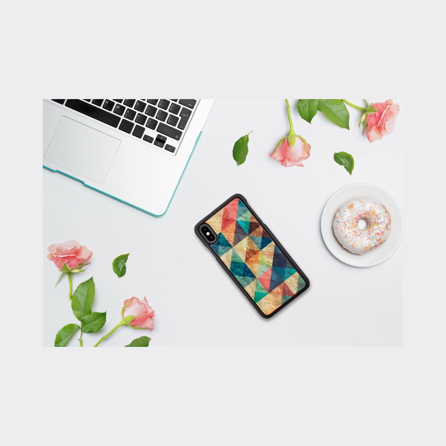 Ikins SmartPhone case iPhone XS Max mosaic black