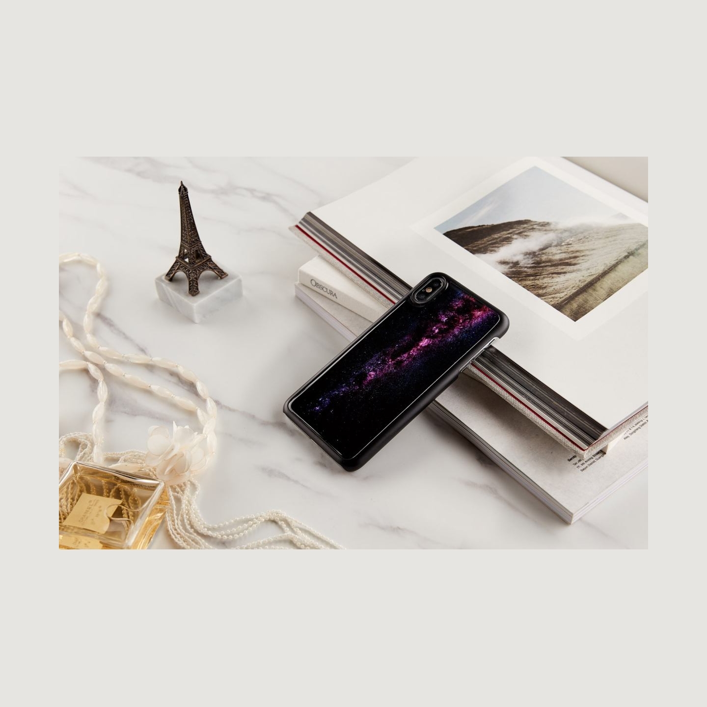 Ikins SmartPhone case iPhone XS Max milky way black