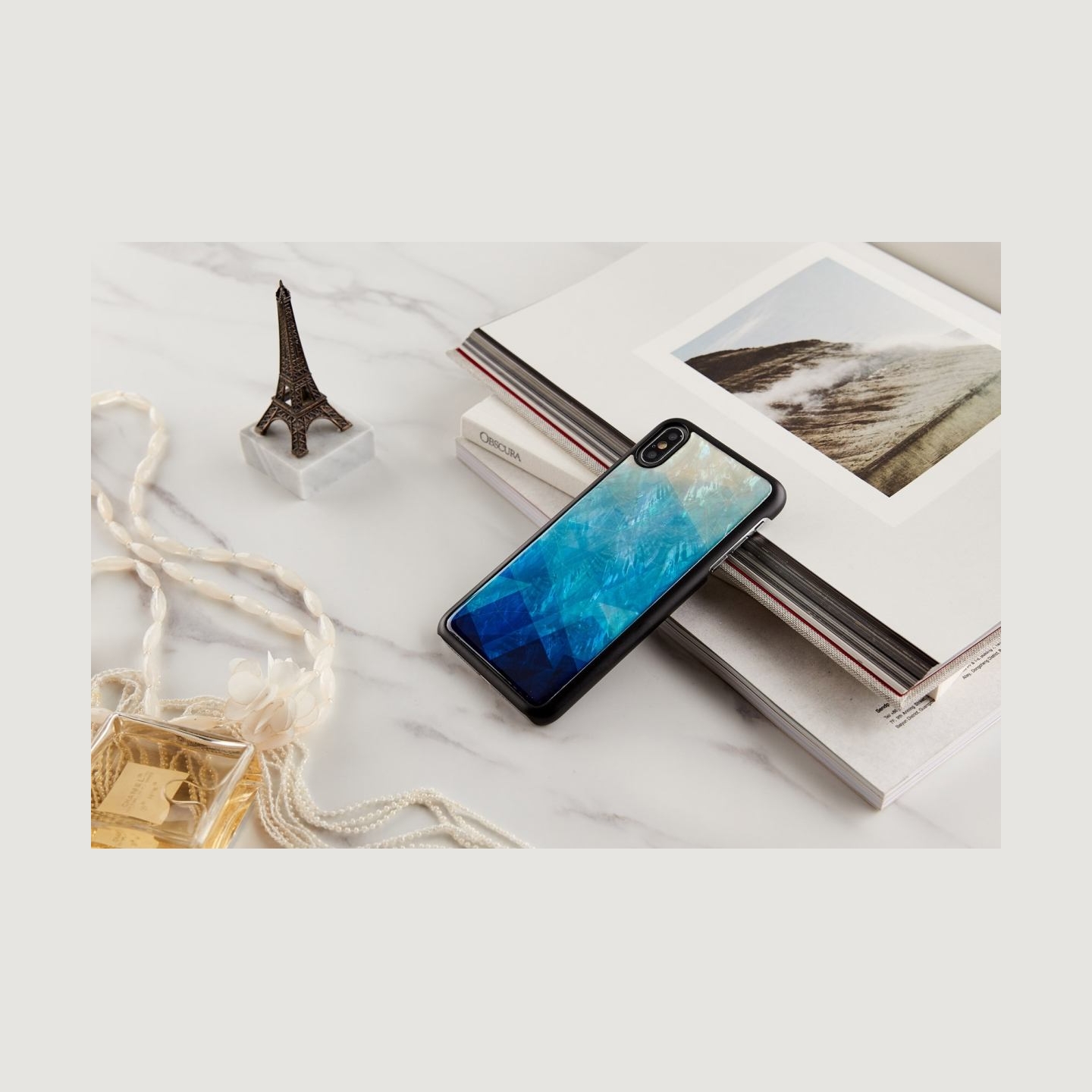 Ikins SmartPhone case iPhone XS Max blue lake black