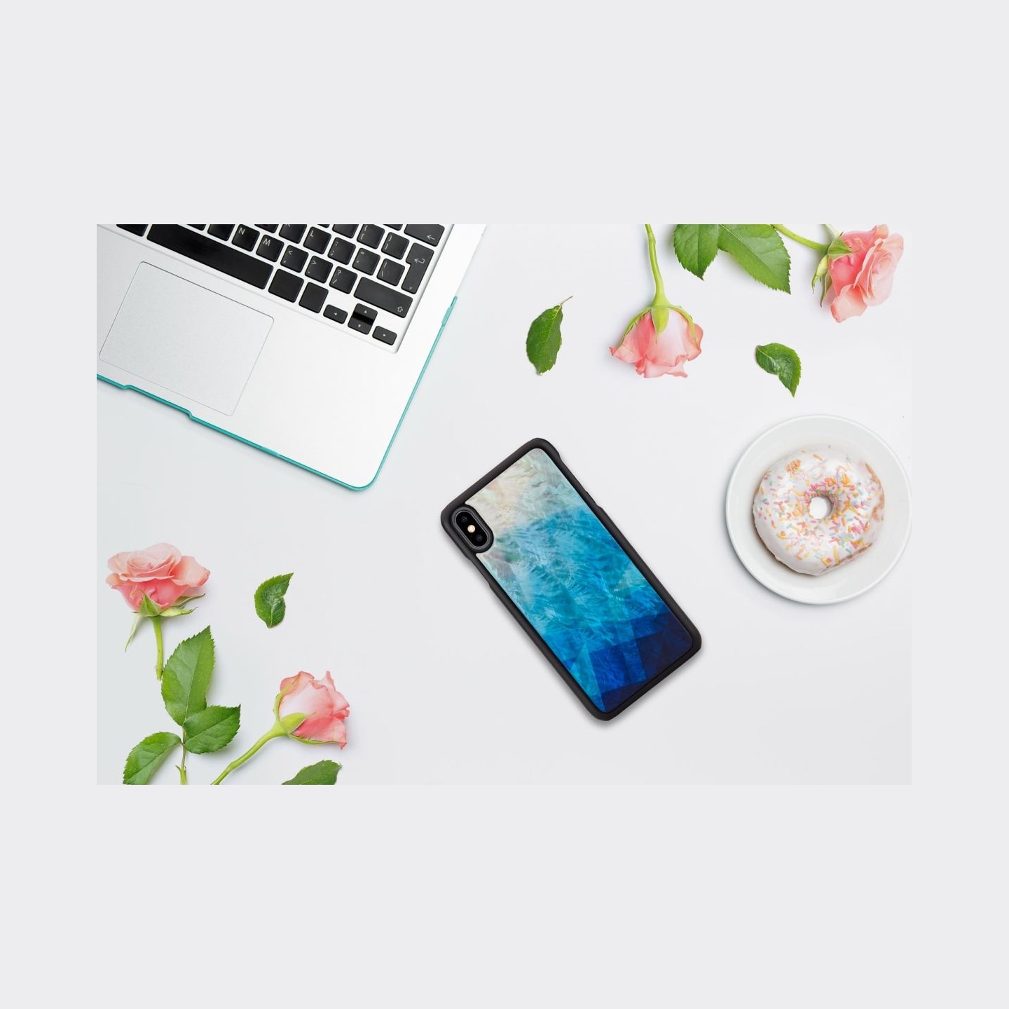 Ikins SmartPhone case iPhone XS Max blue lake black