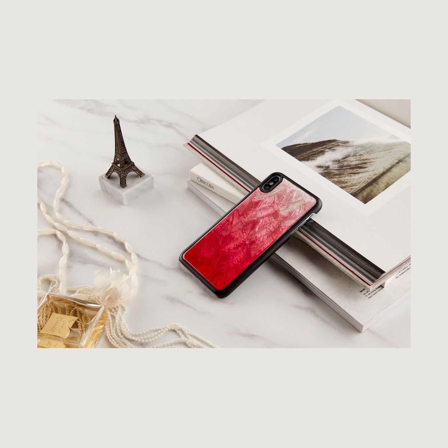 Ikins SmartPhone case iPhone XS Max pink lake black