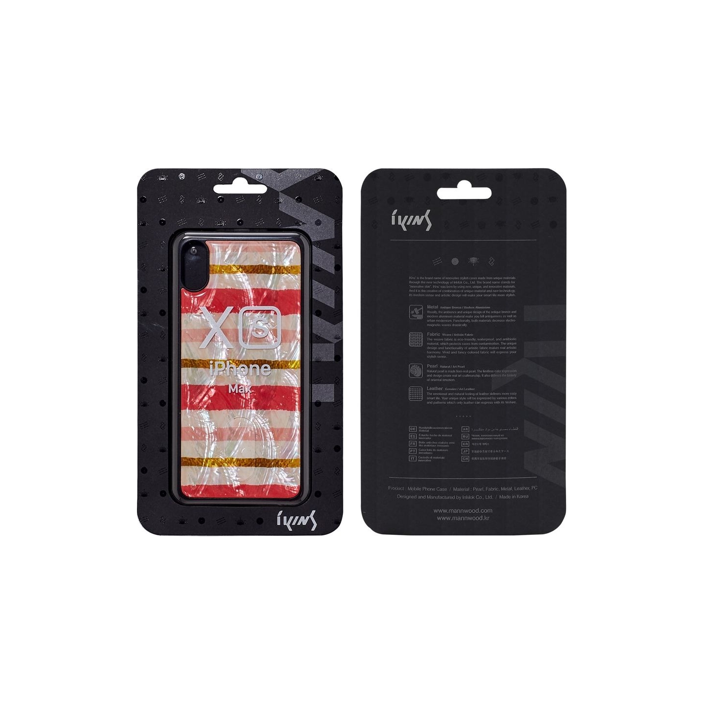 Ikins SmartPhone case iPhone XS Max short cake black