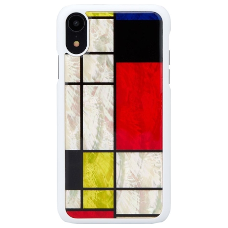 Ikins SmartPhone case iPhone XR mondrian white