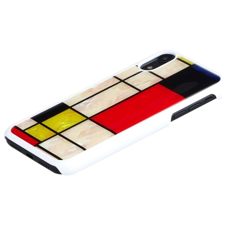 Ikins SmartPhone case iPhone XR mondrian white