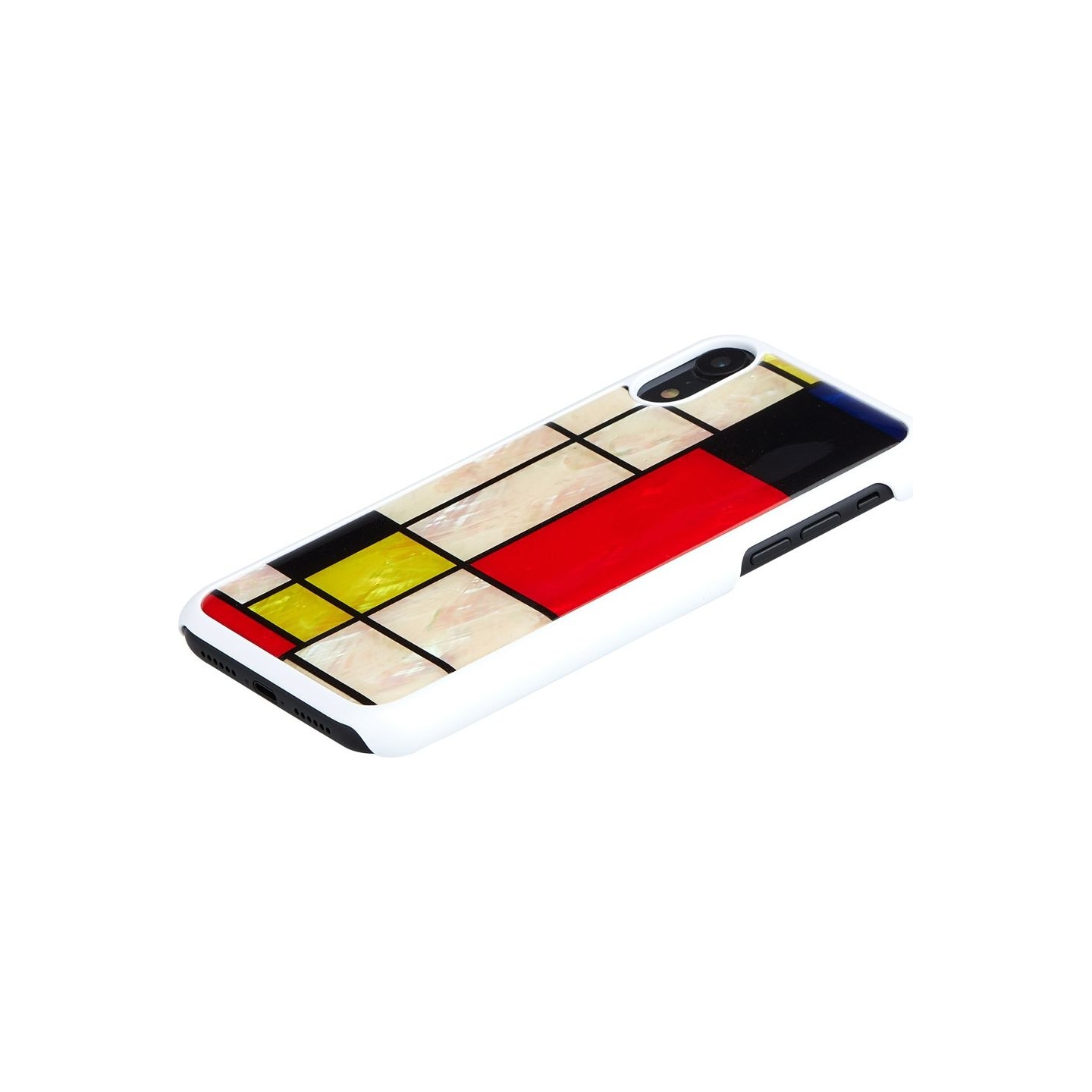 Ikins SmartPhone case iPhone XR mondrian white