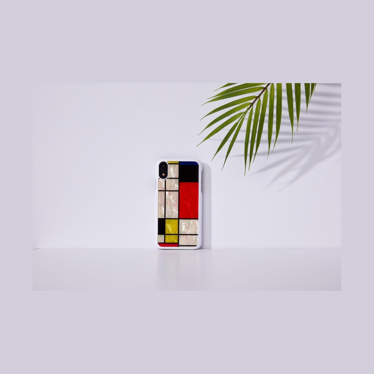 Ikins SmartPhone case iPhone XR mondrian white