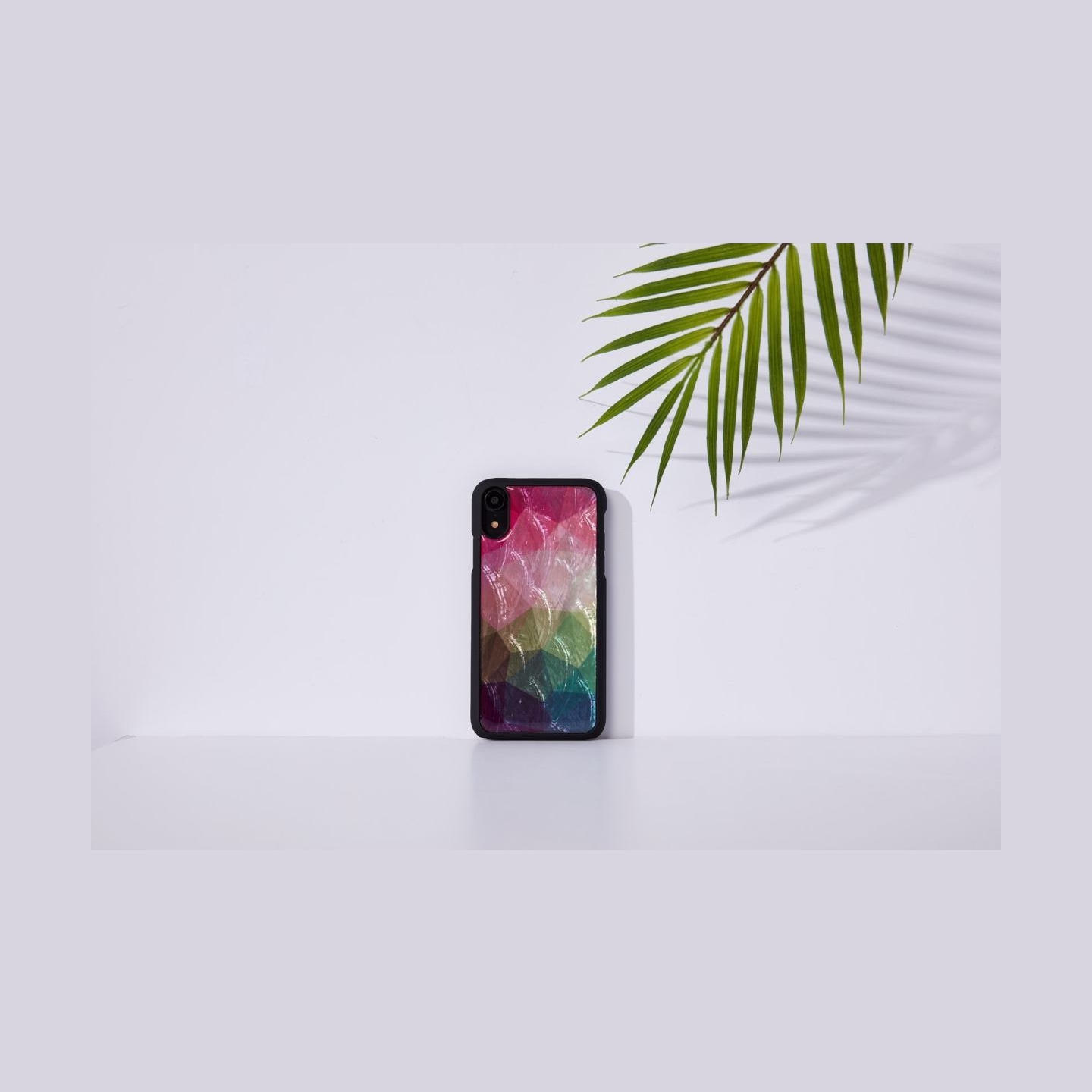 Ikins SmartPhone case iPhone XR water flower black