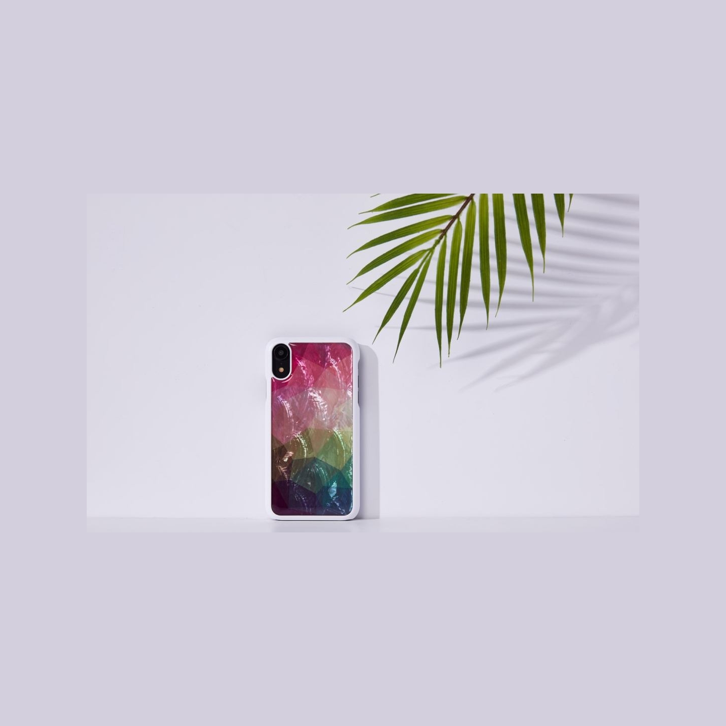 Ikins SmartPhone case iPhone XR water flower white