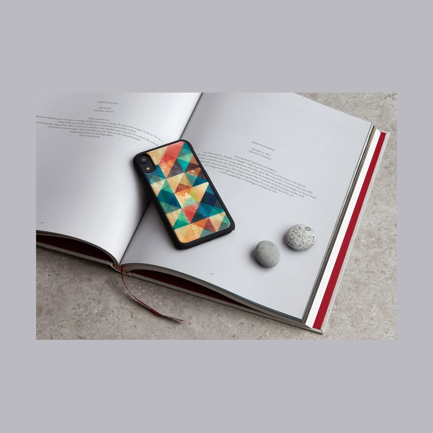 Ikins SmartPhone case iPhone XR mosaic black
