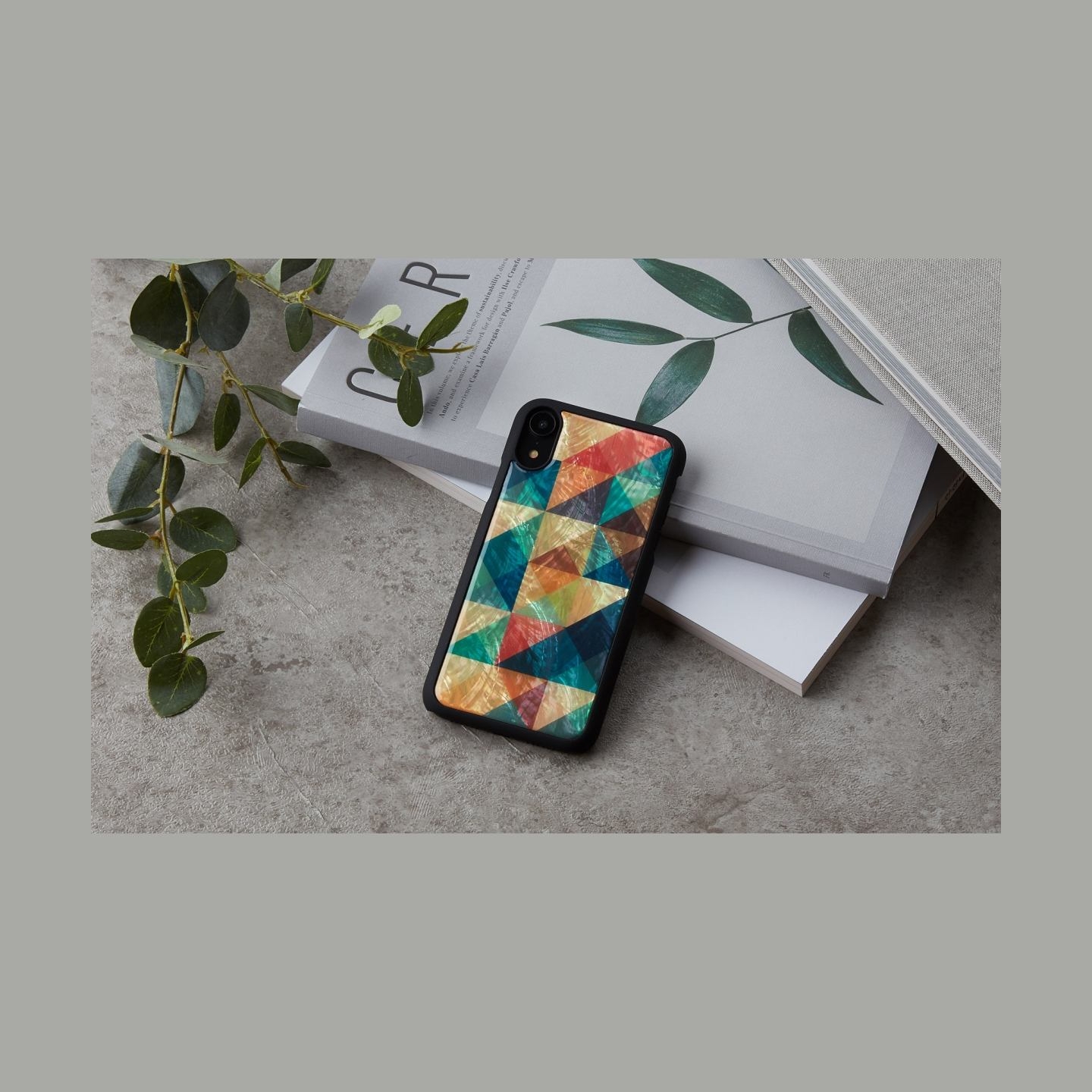 Ikins SmartPhone case iPhone XR mosaic black