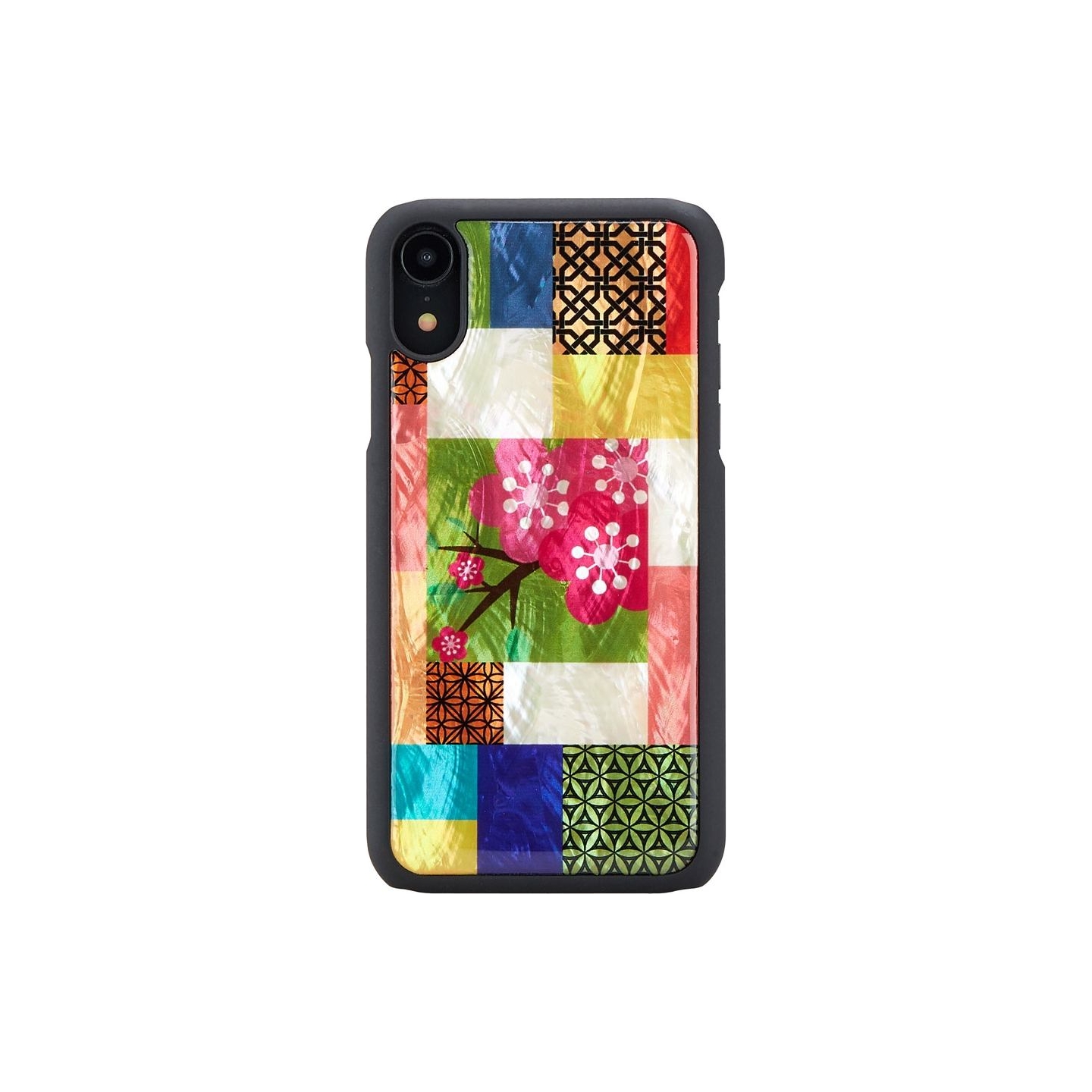 Ikins SmartPhone case iPhone XR cherry blossom black