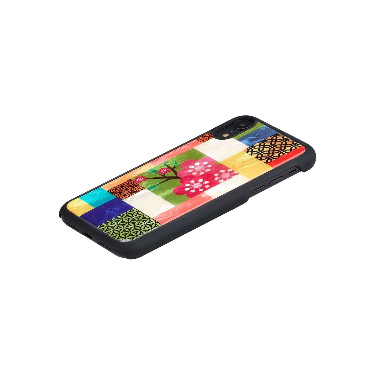 Ikins SmartPhone case iPhone XR cherry blossom black