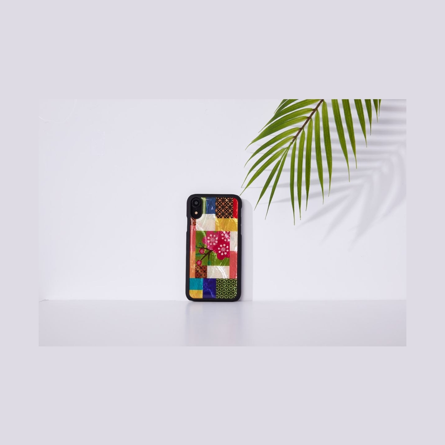 Ikins SmartPhone case iPhone XR cherry blossom black