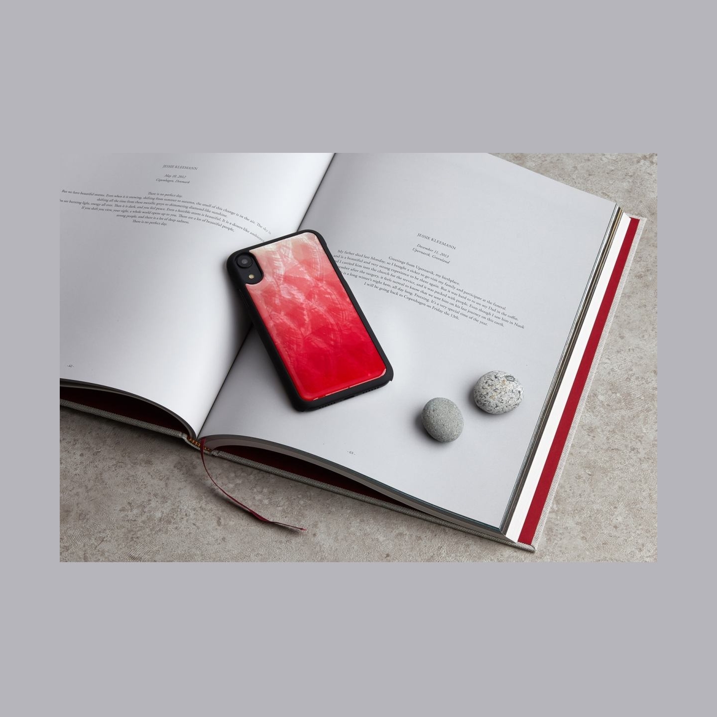 Ikins SmartPhone case iPhone XR pink lake black