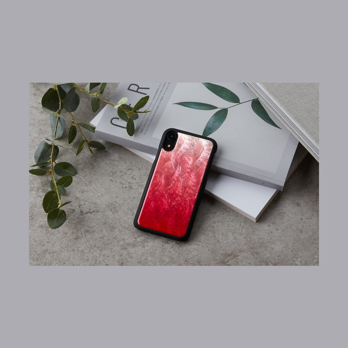 Ikins SmartPhone case iPhone XR pink lake black