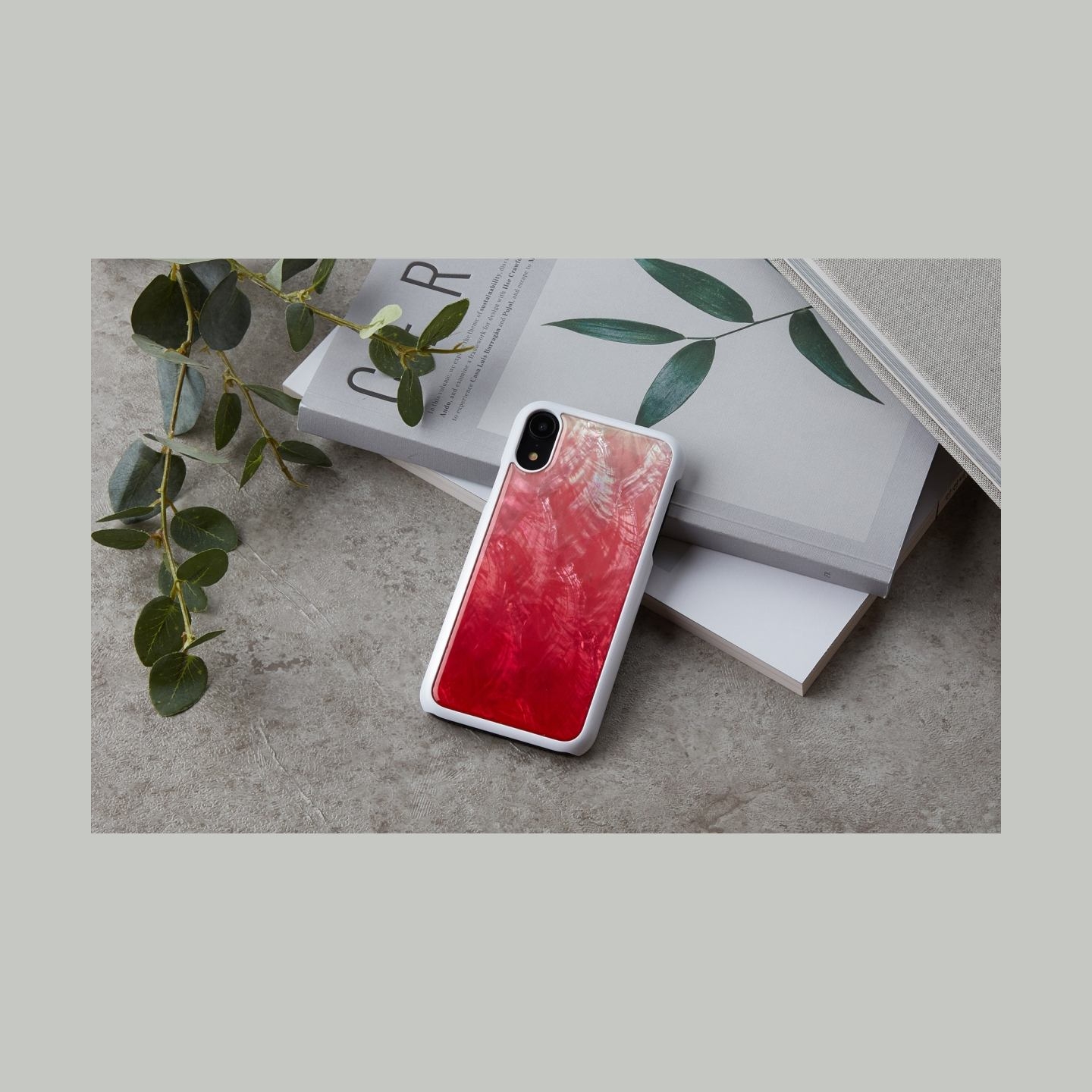 Ikins SmartPhone case iPhone XR pink lake white