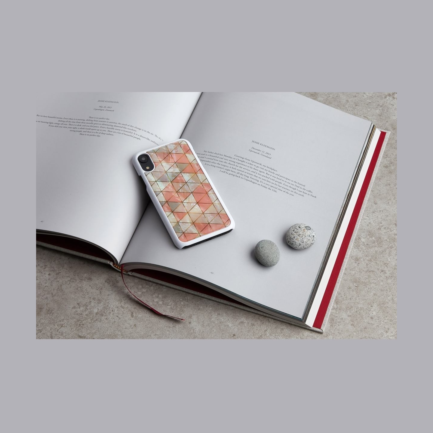 Ikins SmartPhone case iPhone XR diamond white