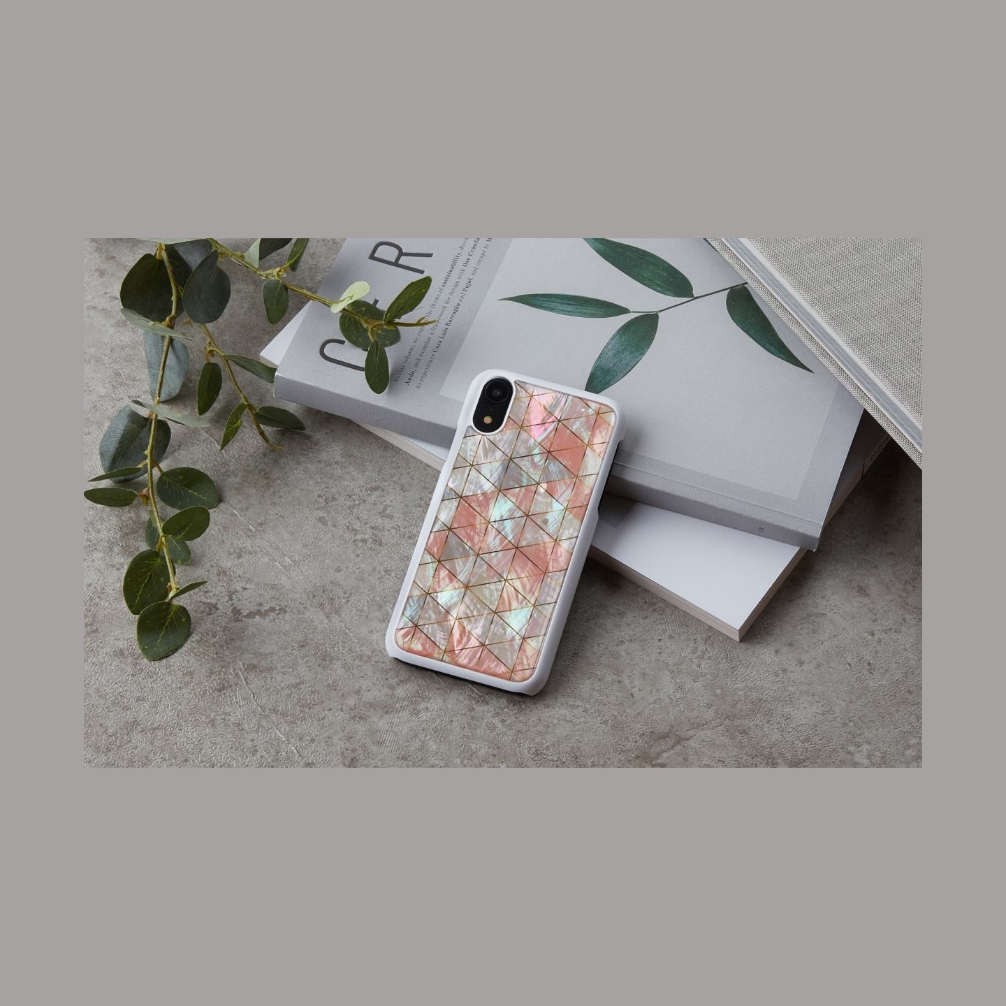 Ikins SmartPhone case iPhone XR diamond white