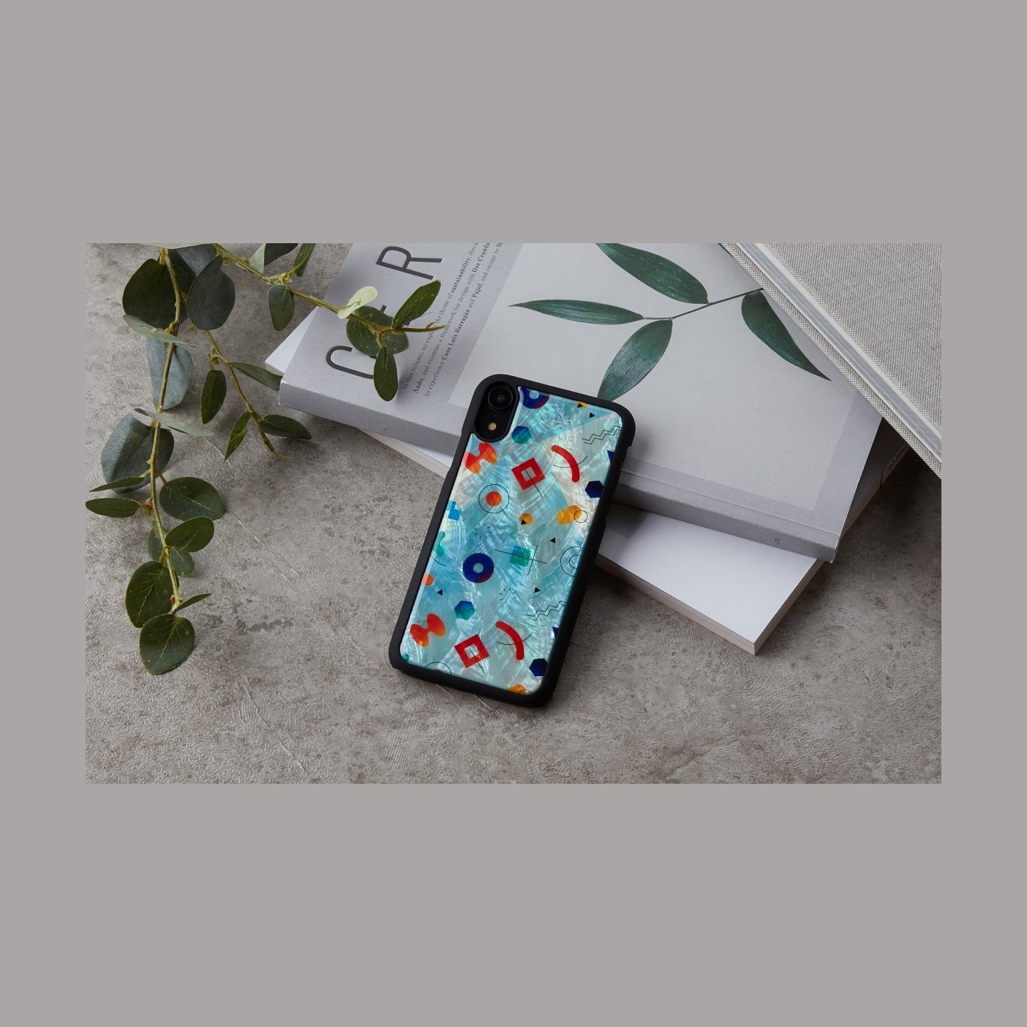 Ikins SmartPhone case iPhone XR poppin rock black