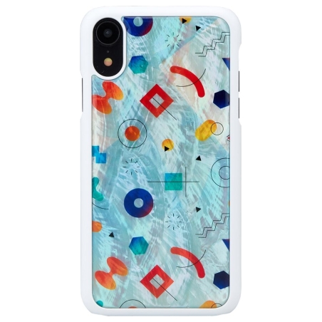 Ikins SmartPhone case iPhone XR poppin rock white