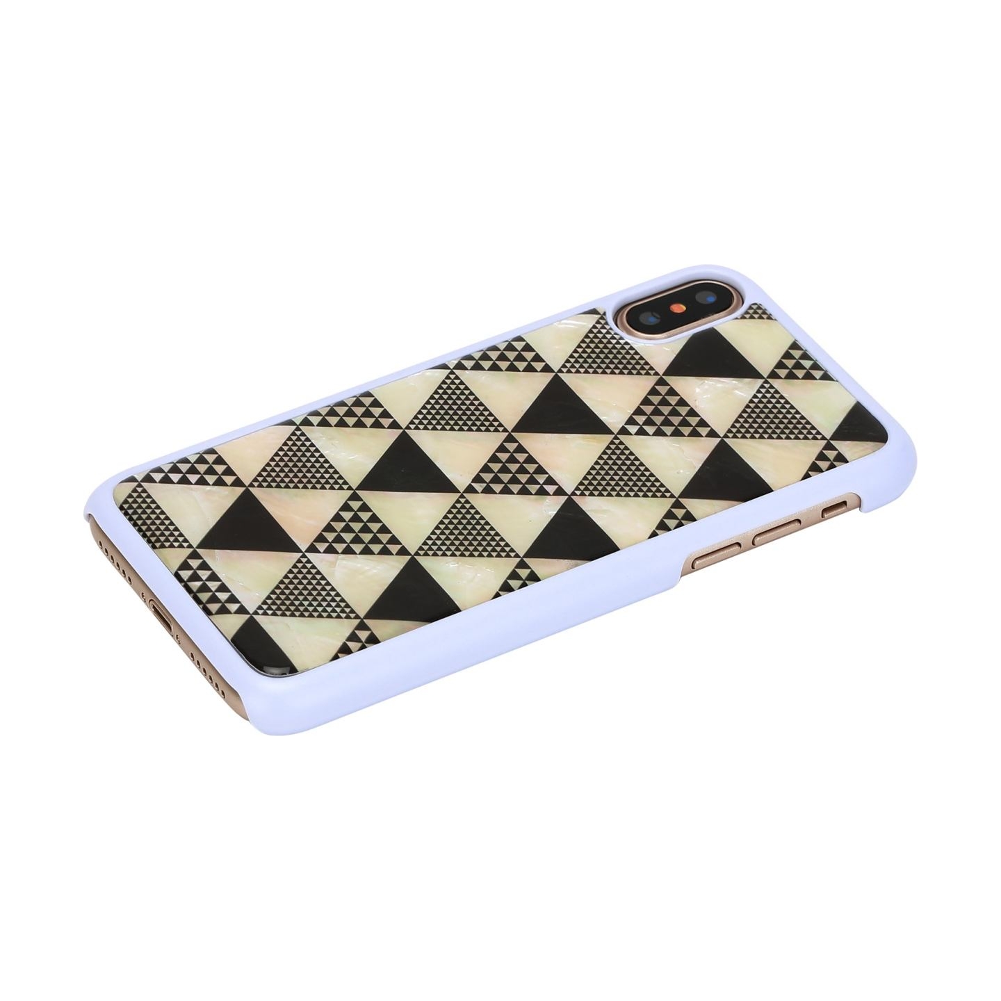 Ikins SmartPhone case iPhone XS/S pyramid white